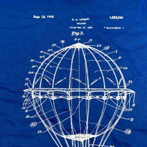 "Fig. 3 Balloon" Royal Blue NOS Women's Med T-Shirt